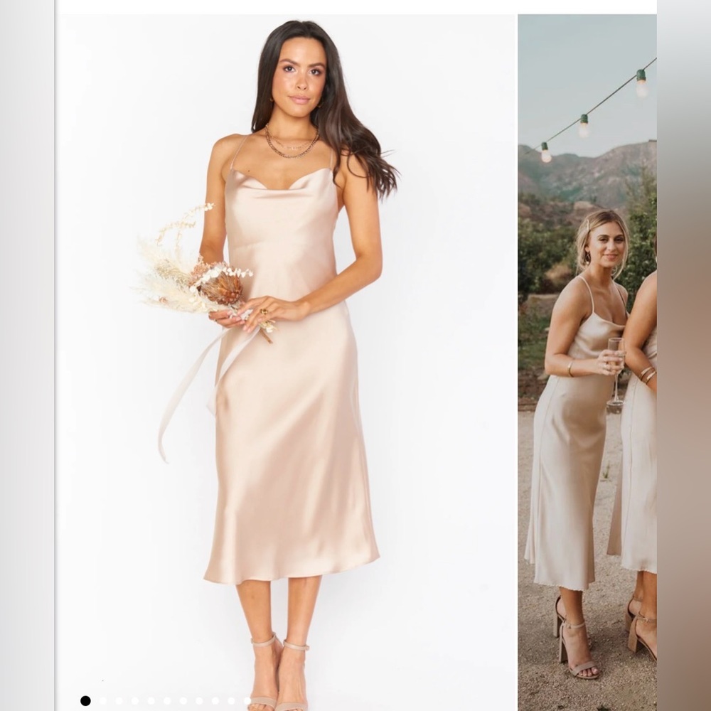 Champagne looks bridesmaids dress from show me your mumu. Size small.